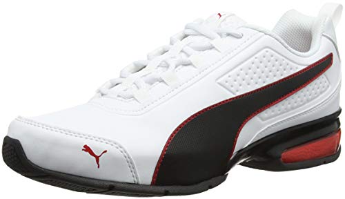 PUMA Leader VT SL, Zapatillas, para Unisex adulto, Blanco (Puma White-Puma Black-Flame Scarlet), 40 EU