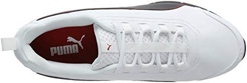 PUMA Leader VT SL, Zapatillas, para Unisex adulto, Blanco (Puma White-Puma Black-Flame Scarlet), 40 EU