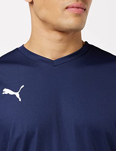 Puma Liga Cr H Camiseta de Manga Corta, Hombre, Azul (Peacoat-Puma White), 48/50 (M)