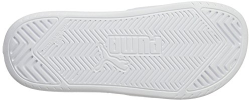 PUMA Popcat, Zapatos de Playa y Piscina, para Unisex adulto, Blanco (Puma White-Puma Black), 43 EU
