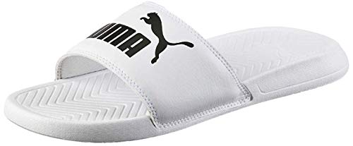 PUMA Popcat, Zapatos de Playa y Piscina, para Unisex adulto, Blanco (Puma White-Puma Black), 43 EU