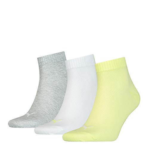 PUMA Quarter Plain Socks Calcetines, White Combo, 35/38 Unisex Adulto
