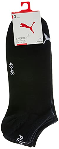 Puma Sportsocken Invisible 3P, Calcetines Unisex adulto, pack de 3, Negro (Black 200), 35/38 (Talla del fabricante: 035)