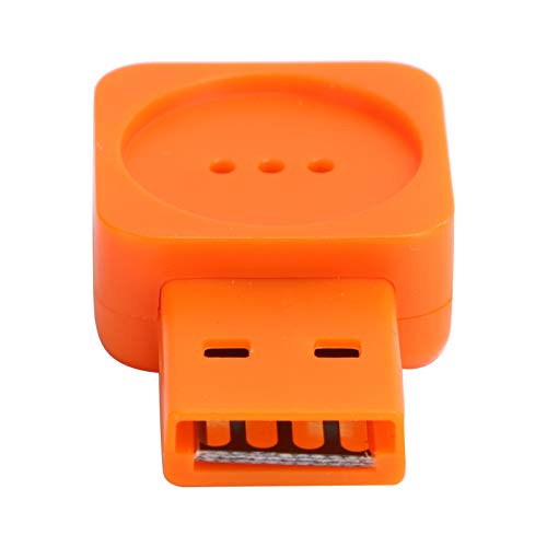 PUSOKEI Micrófono de traducción USB 64dB SNR Micrófono de Chat de Voz para computadora portátil Micrófono de grabación de Voz USB de computadora para Chat en Red, videoconferencia en Red(Naranja)