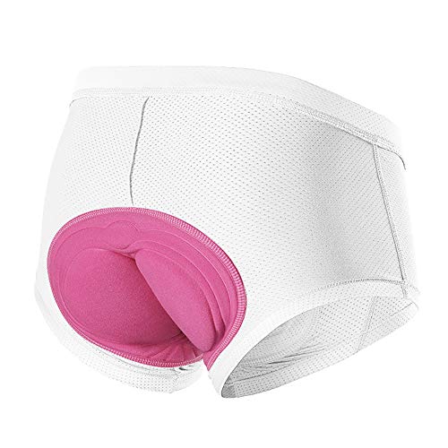 QETUOA Shorts De Ciclismo para Mujer, Cojín De Silicona Que Absorbe Los Golpes, Transpirable Y De Secado Rápido, Apto para Ciclismo De Montaña Y Entrenamiento Virtual (Negro,Ouma S)