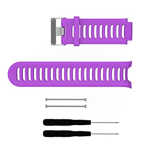 qianqian56 Correa de repuesto de silicona para reloj GPS Garmin Forerunner 910XT