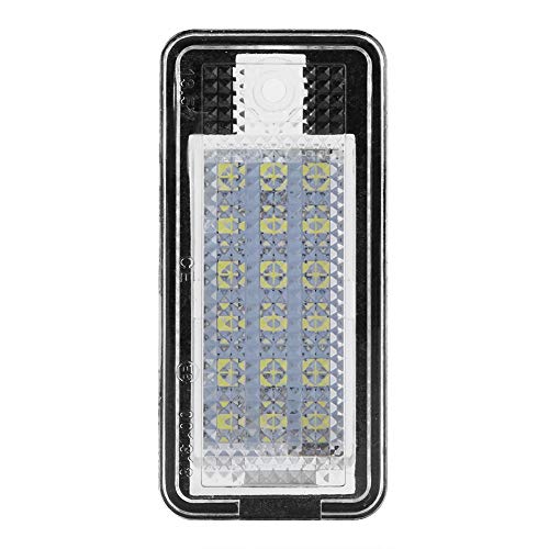 Qiilu LED Luces de matrícula, 2 piezas de coche Led número Hop-Lpl0114, kit de bombilla de lámpara de placa para A3 S3 A4 S4 B6 B7 A6 C6 S6