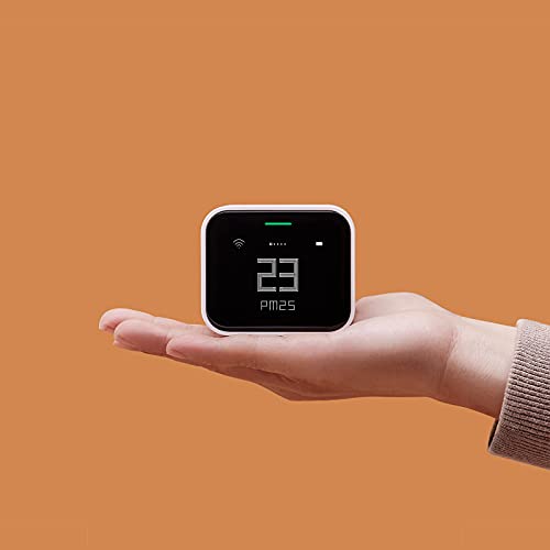 Qingping Air Monitor Lite, sensor de calidad del aire interior Wi-Fi compatible con Apple HomeKit detecta CO2, PM2.5, PM10, temperatura y humedad