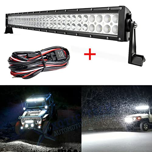 QinWenYan Luz de Techo de Coche Coche DIRIGIÓ Luz 6 0led TRATE DE LUZ DE Trabajo VEHÍCULO Off DERCUENTE MODIFICADA LUZ Superior Luz Exterior del Coche (Color : Black, Size : One Size)