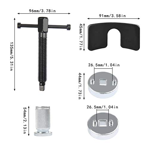 QLOUNI Conjunto de 3 Piezas Herramienta de Restablecedor Pistón de Freno Universal del Cilindro de Freno