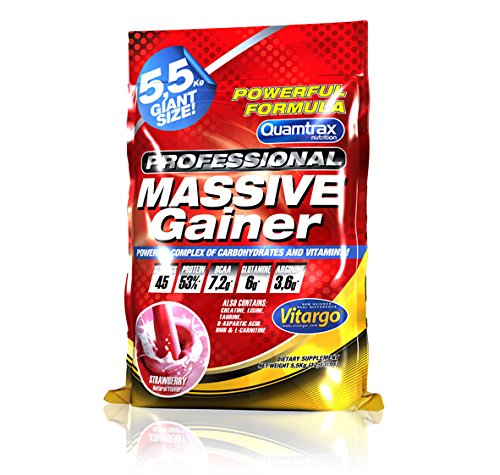 Quamtrax Nutrition Massive Profesional Fresa - 5500 gr