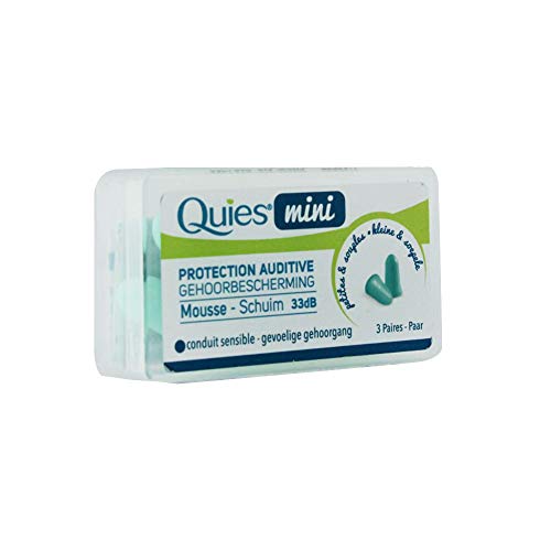 Quies - Mini protección auditiva de espuma (3 pares)