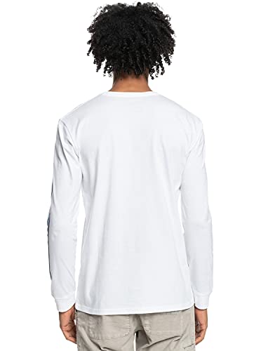 Quiksilver - Camiseta de Manga Larga - Hombre - L - Blanco