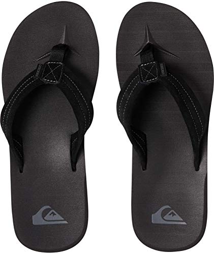 Quiksilver Carver Suede M Sndl Sandalias con Plataforma Plana, Hombre, Negro (Solid Black), 41