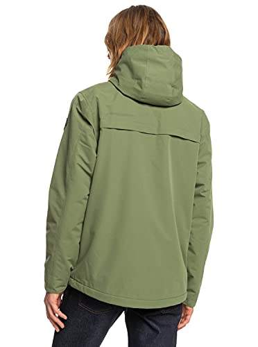 Quiksilver - Chaqueta Parka Repelente al Agua - Hombre - L - Verde