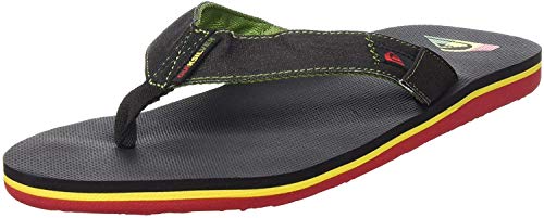 Quiksilver Molokai Abyss, Zapatos de Playa y Piscina Hombre, Verde (Green/Black/Green Xgkg), 43 EU