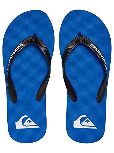 Quiksilver Molokai-Flip-Flops For Men, Zapatos de Playa y Piscina Hombre, Negro (Negro/(Xkbk Black/Blue/Black) Xkbk), 44 EU