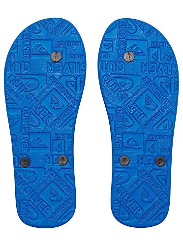 Quiksilver Molokai-Flip-Flops For Men, Zapatos de Playa y Piscina Hombre, Negro (Negro/(Xkbk Black/Blue/Black) Xkbk), 44 EU