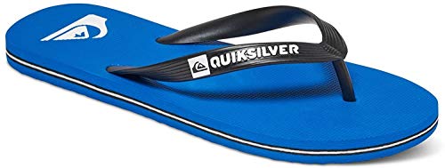 Quiksilver Molokai-Flip-Flops For Men, Zapatos de Playa y Piscina Hombre, Negro (Negro/(Xkbk Black/Blue/Black) Xkbk), 44 EU