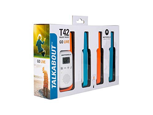 Radio PMR portátil Motorola TALKABOUT T42 QUAD PACK conjunto con 4 piezas