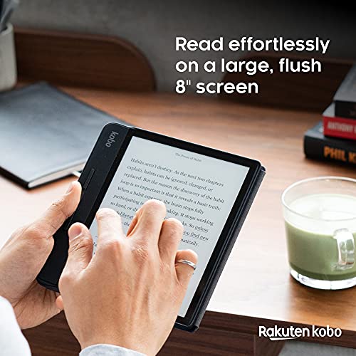 Rakuten Kobo Forma - Lector de libros electrónicos con Pantalla táctil, 8 GB, Wifi, 1440 x 1920 píxeles, 3: 4, 20.3 cm (8 "), Negro