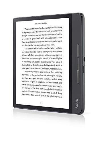 Rakuten Kobo Forma - Lector de libros electrónicos con Pantalla táctil, 8 GB, Wifi, 1440 x 1920 píxeles, 3: 4, 20.3 cm (8 "), Negro