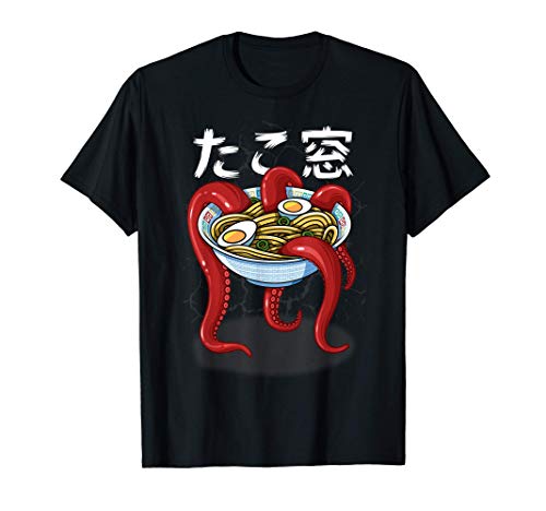 Ramen caminando con pulpo y fideos Camiseta