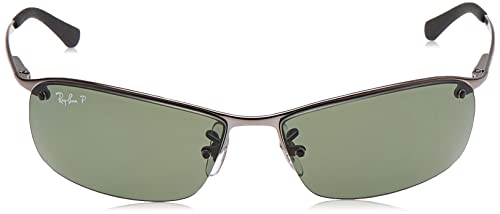 Ray-Ban bronce de cañón verde clásico del G-15 de 63 mm RB3183 gafas de sol sin montura