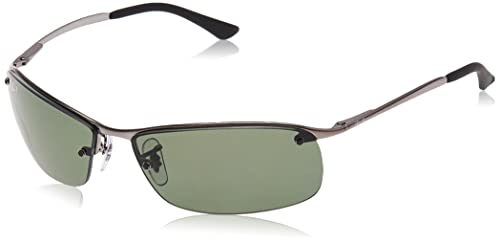 Ray-Ban bronce de cañón verde clásico del G-15 de 63 mm RB3183 gafas de sol sin montura