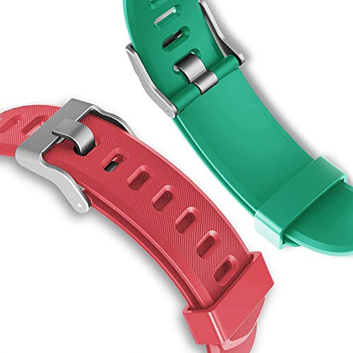 Rayfit Pulseras de Repuesto para Fitness Tracker Correa ID115Plus HR/Correa ID115 Plus HR / SW333 Correa Repuesto de Reloj Deportivo Inteligente Pulseras Actividad Contador Pasos Calorías Podometro