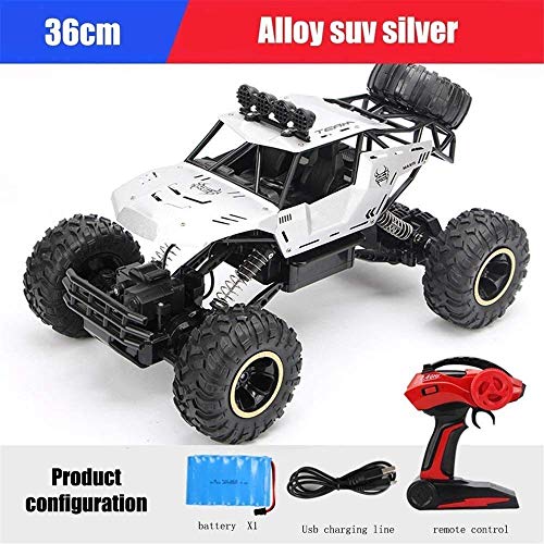 RC Car 4X4 RC Rock Crawler 1/12 4WD Monster Truck Rock Crawler Large Size Remote Control Off Road Car Waterproof 2.4Ghz RC Rock Crawler Excitement Vehicle for Boys Kids (Color : 3 Battery) (2 Batter