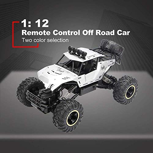 RC Car 4X4 RC Rock Crawler 1/12 4WD Monster Truck Rock Crawler Large Size Remote Control Off Road Car Waterproof 2.4Ghz RC Rock Crawler Excitement Vehicle for Boys Kids (Color : 3 Battery) (2 Batter