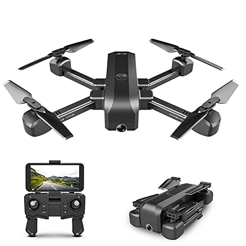RC Quadcopter, Sg706 RC Drone con cámara Dual 1080P Posicionamiento de Flujo óptico Imagen de Seguimiento Aplicación Control de Gestos Drone Plegable Quadcopter para Adultos 2 Caja de almace