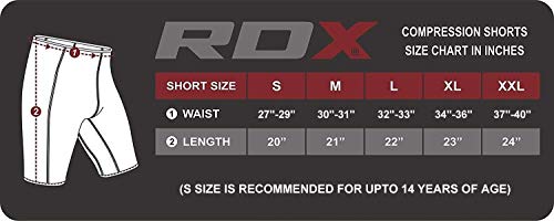 RDX Neopreno Pantalones Compresión Cortos Termicos Base Layer Calzoncillos Short Boxer