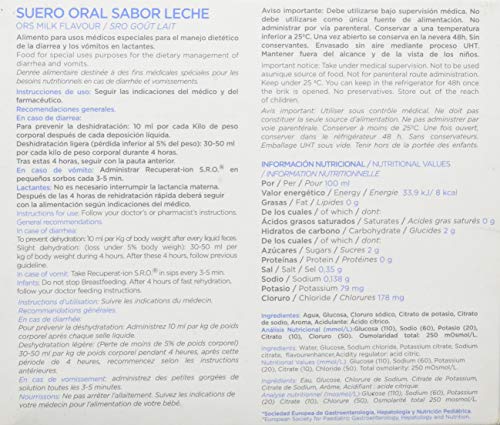 Recuperat-ion SRO Baby Suero Oral, Sabor Leche - 2 Unidades