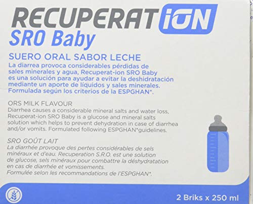 Recuperat-ion SRO Baby Suero Oral, Sabor Leche - 2 Unidades