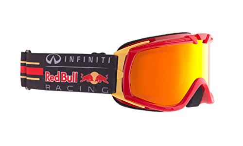 Red Bull Racing Eyewear Lunettes de ski enfant Paddock, 012 shiny red race / fire race