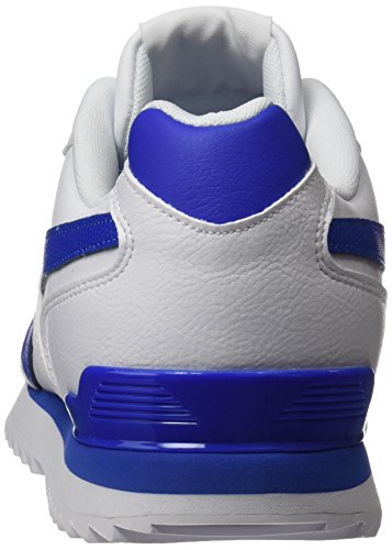 Reebok Royal Glide Ripple Clip, Zapatillas Hombre, White/Vital Blue, 40.5 EU