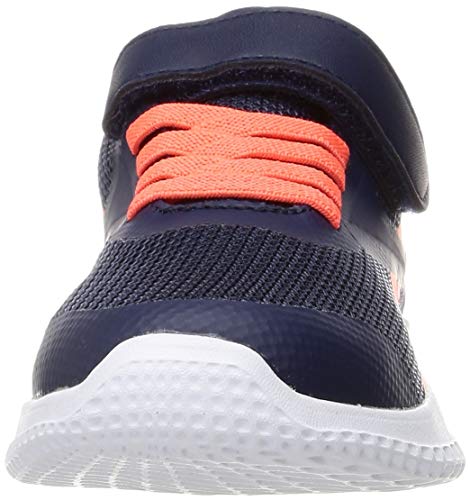 Reebok Rush Runner 3.0 Alt, Calzado para Correr en Carretera, Vector Navy/Orange Flare/White, 31.5 EU