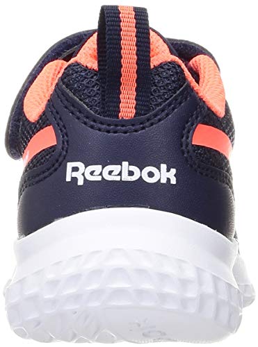Reebok Rush Runner 3.0 Alt, Calzado para Correr en Carretera, Vector Navy/Orange Flare/White, 31.5 EU