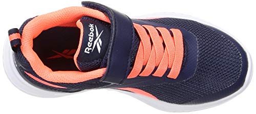 Reebok Rush Runner 3.0 Alt, Calzado para Correr en Carretera, Vector Navy/Orange Flare/White, 31.5 EU