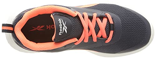 Reebok Rush Runner 3.0, Calzado para Correr en Carretera, Vector Navy/Orange Flare/White, 27 EU