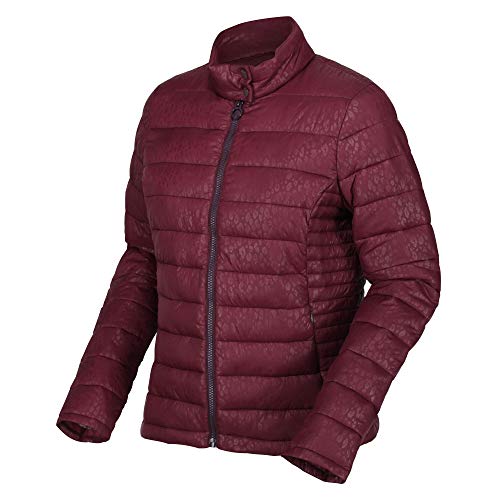 Regatta Karenna Cire Finish Warmloft Down Touch Water Repellent Insulation Taffeta Lined Jacket, Dark Burgundy, 36 Womens