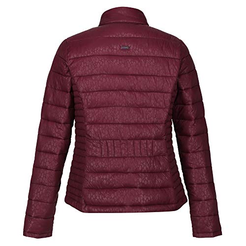 Regatta Karenna Cire Finish Warmloft Down Touch Water Repellent Insulation Taffeta Lined Jacket, Dark Burgundy, 36 Womens