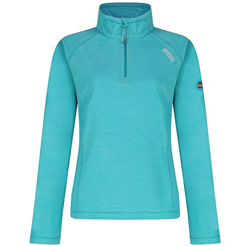 Regatta Montes Forro Polar, Senderismo Activo, con Media Cremallera Fleece, Mujer, Fuchsia(White), 20