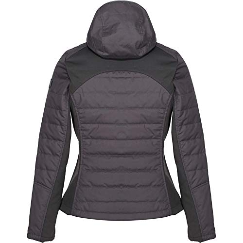 Regatta Winsbury Chaqueta acolchada, tejido ligero con aislamiento y capucha Baffled/Quilted Jackets, Mujer, Ash, 10