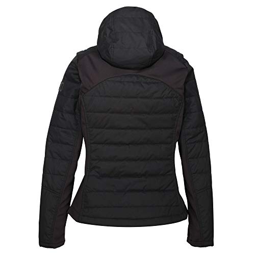 Regatta Winsbury Chaqueta acolchada, tejido ligero con aislamiento y capucha Baffled/Quilted Jackets, Mujer, Ash, 10