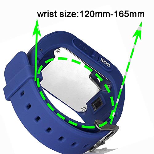 Reloj Inteligente Niño con Tarjeta SIM Reloj Smartwatch Niños Pulsera Actividad Niños GPS Soporte GPS + LBS de Doble Posicionamiento para Evitar que Los Niños Pierdan. (Azul oscuro)