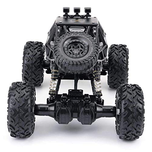 Remote Control Cars Terrain RC Car 1:16 4WD RC Cars 28cm 2.4Ghz Wireless Control High Driving Speed Off-Road Climing Electric Remote Control Off Road Monster Truck Toys for Children (Black 2 Batter