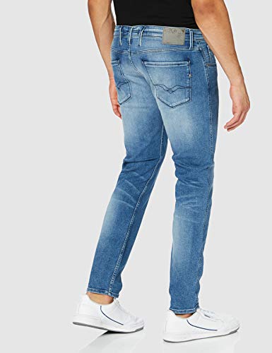 REPLAY Anbass Jeans, Mezclilla Azul, 33W / 32L para Hombre